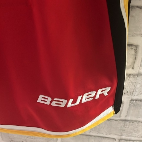 Bauer Hockey Jersey Red Black White Gold Size Medium - Picture 8 of 8